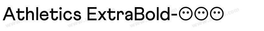 Athletics ExtraBold字体转换